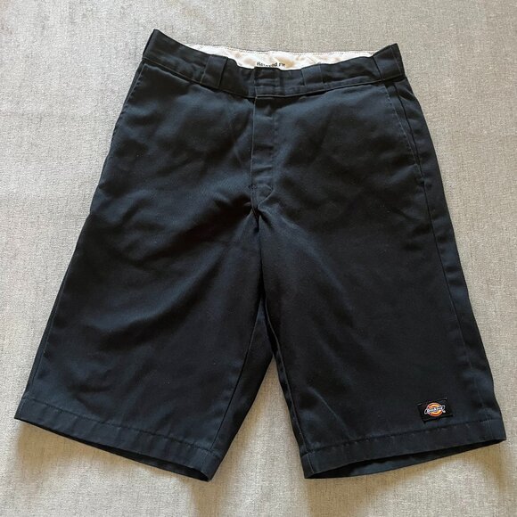 Dickies Essential Work Shorts Men Size 30 Black Relaxed Fit 12" Inseam Workwear - Picture 1 of 7